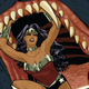 Illustration for article titled Behold, Wonder Woman beating the crud out of an octopus god!